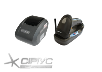 Комплект Сканер беспроводной Newland HR1550-CE + Принтер чеков UNS TP-C58.01U Star