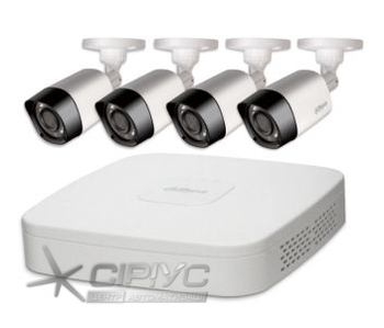 Система видеонаблюдения HDCVI 4 внешние 2МП камеры