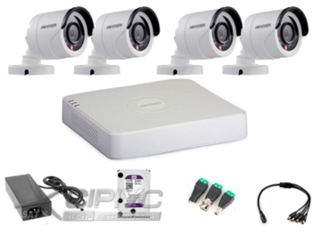 Система відеоспостереження HDCVI 4 внутрішні камери 2МП