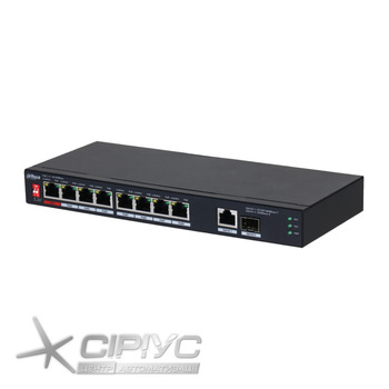 Комутатор PoE Dahua DH-PFS3110-8ET1GT1GF-96
