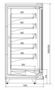 Пристенная вертикальная морозильная витрина Луизиана LT — Технохолод