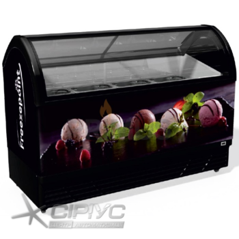 Морозильная витрина для весового мороженого M600Q - Juka 12 видов мороженого